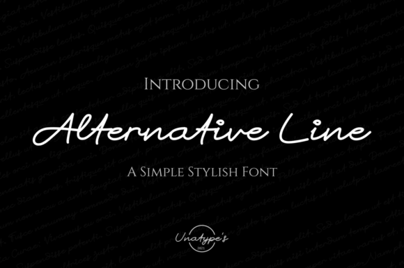 Alternative Line: A Versatile Script Font for Digital Marketing