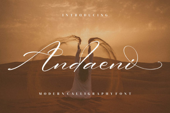 Andaeni Script Font for Web Design and Branding