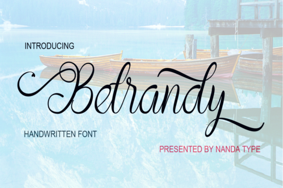 Betrandy: A Romantic Handwritten Font for Editorial Design
