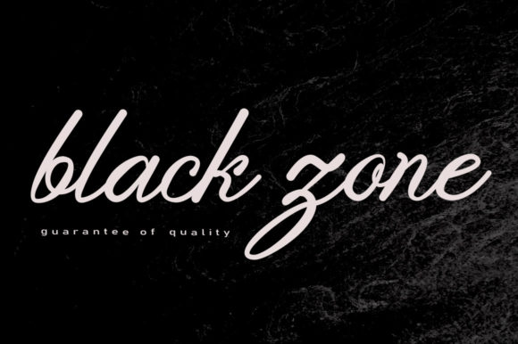 Black Zone Font for Web Design and Branding
