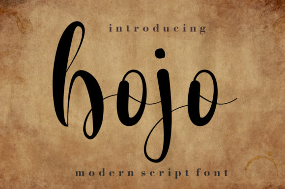 Bojo: A Free-Flowing Script Font for Creative Branding