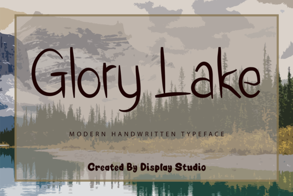 Glory Lake: A Modern Handwritten Font for Editorial Design