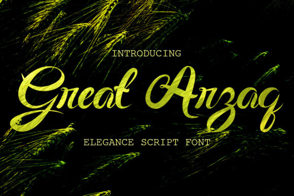 Great Arzaq: A Handwritten Font for Digital Branding