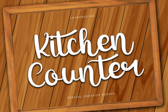 Kitchen Counter: A Handwritten Font for Editorial Design