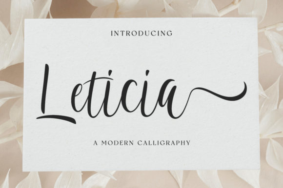 Leticia Script Font for Web Design