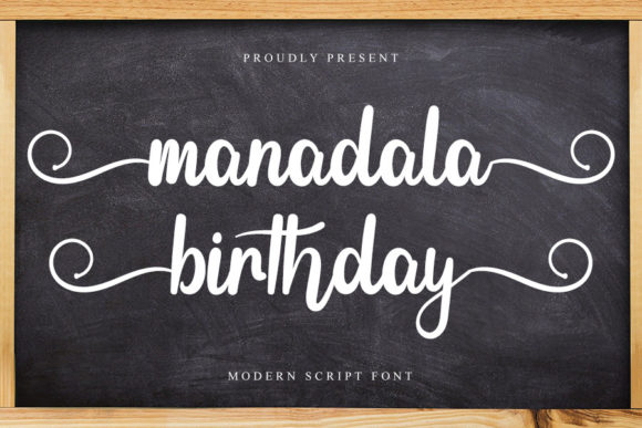 Manadala Birthday Font Review