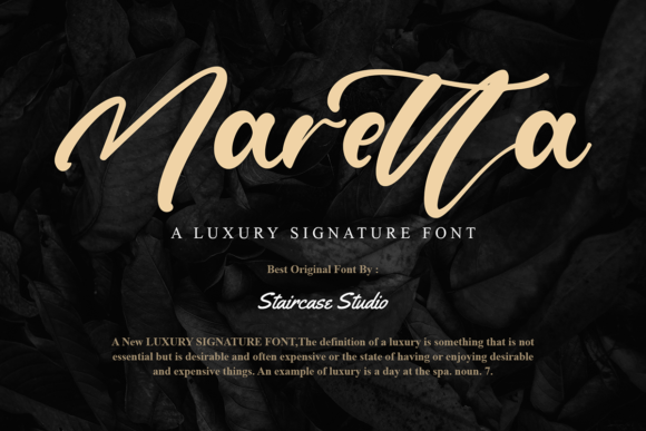 Maretta Script Font Review for Branding Projects