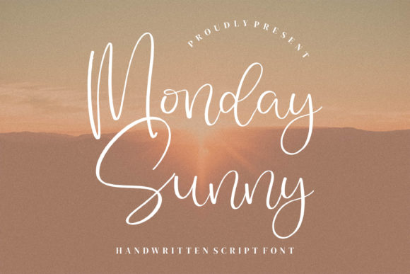 Monday Sunny Script Font for Handmade Creations