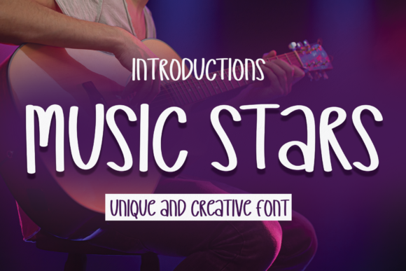 Music Stars: A Playful Font for Digital Creativity