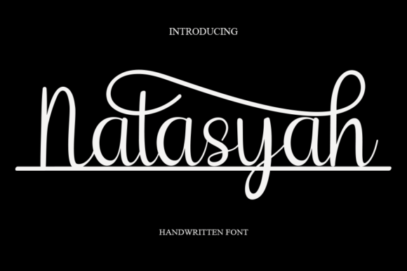 Natasyah Handwritten Font for Craft Projects