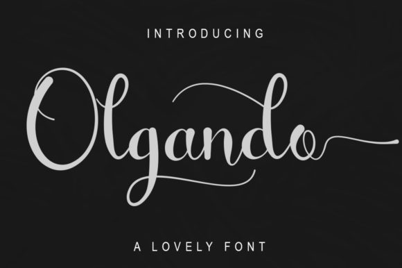 Olgando: A Playful Script Font for Editorial Design