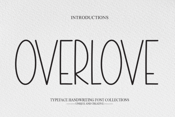 Overlove: A Handwritten Font for Professional Branding
