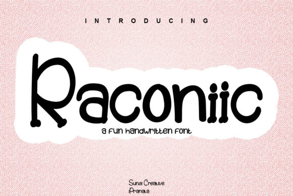 Raconiic: A Cool Display Font for Branding Projects