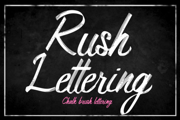 Rush Lettering Font for Web Design
