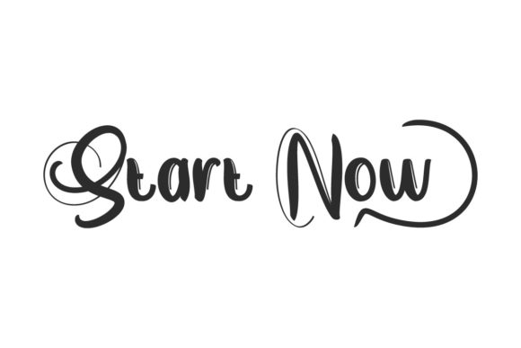 Start Now: A Handwritten Font That Elevates Your Web Design