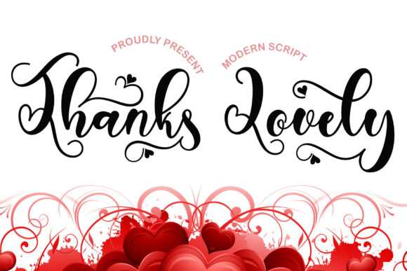 Thanks Lovely: A Festive Script Font for Handmade Creations