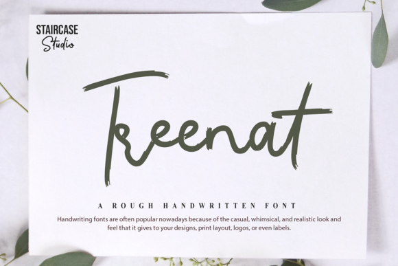 Treenat: A Handwritten Font for Editorial Creativity