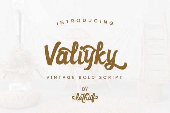 Valiyky: A Vintage Script Font for Professional Branding
