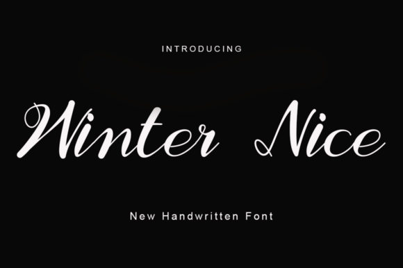 Winter Nice: A Handwritten Font for Digital Branding