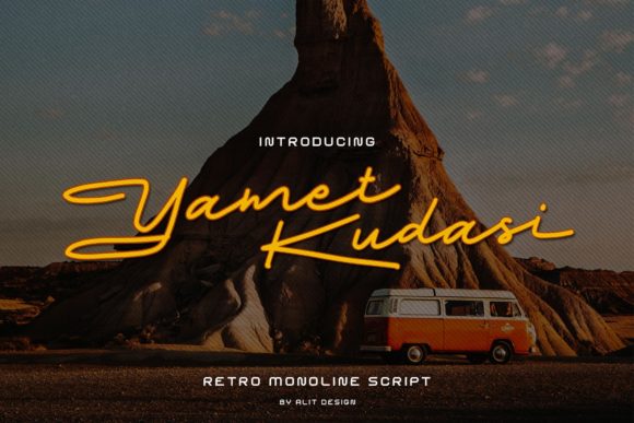 Yamet Kudasi: A Sporty Script Font for Modern Editorial Design
